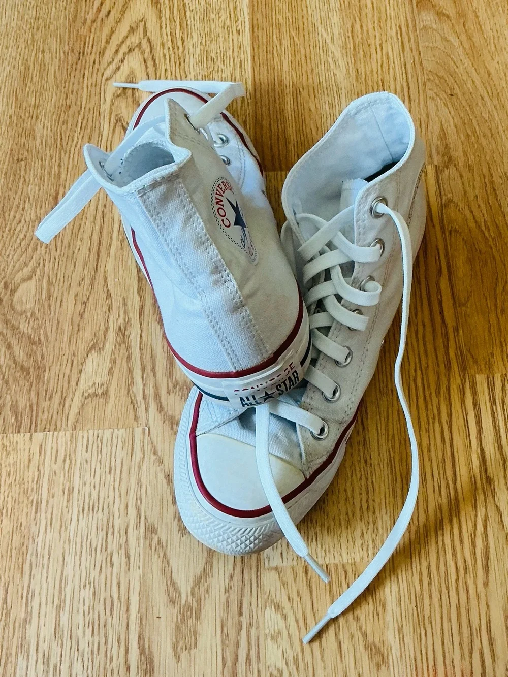 Classic Converse Chuck Taylor All Star White High Tops Unisex M4.5/W6.5